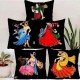 Dancing girl cushion cover/MS