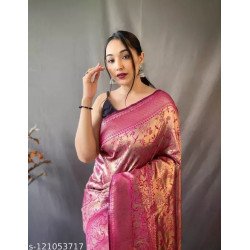SAREE with heavy jaal work/ms