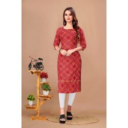 KURTI/ GF254 - BANDHANI CREP