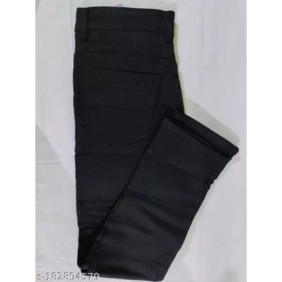 Black knee cut jeans/MS