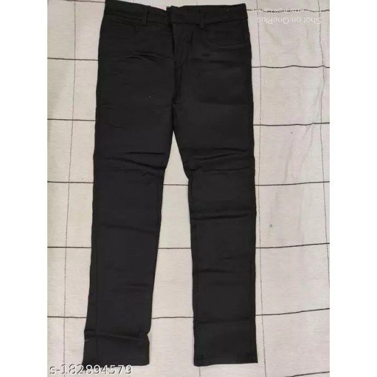 Black knee cut jeans/MS