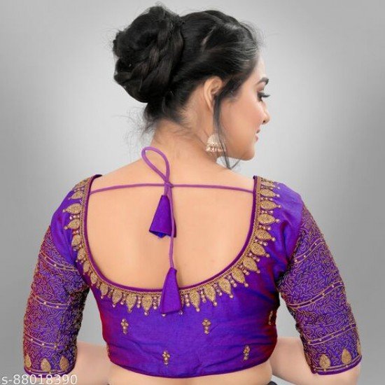 TRENDY EMBROIDERED READYMADE BLOUSE