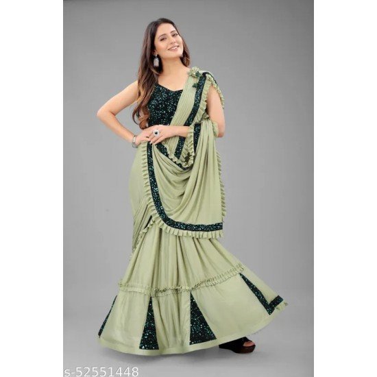 Women's Readymade Lehnga Saree