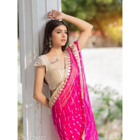 Beautiful Lehariya Saree for girls and Women