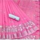 CHANDERI SILVER PATTA SAREE/