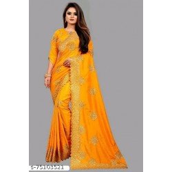 FANCY EMBROIDERY SAREE/MS