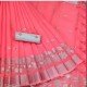 CHANDERI SILVER PATTA SAREE/