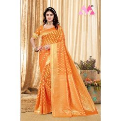 CHANDERI COTTON SAREE/G-F