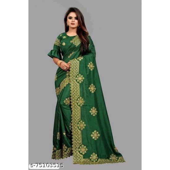 FANCY EMBROIDERY SAREE/MS