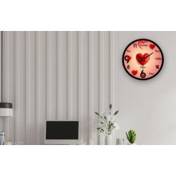 Clarco Brand Big Size Designer Analogue Round Plastic Wall Clock with Glass for Home