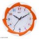 Shoora Arts Orange Round Designer Wall Clock