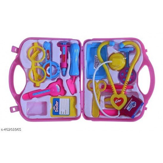 KIDS TOY PINK DOCTOR SET FOR GIRLS & BOYS | ROLE PLAY TOYS