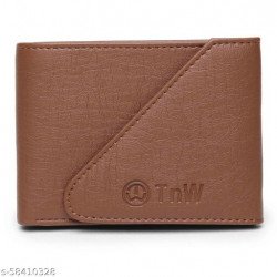 TnW Men's Artificial Leather Designer Wallet with Flap Closure