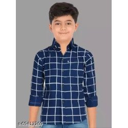 Boys White Cotton Shirts Pack Of 1/MS