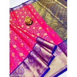 Women's Banarasi Pattu Silk, Designer Saree