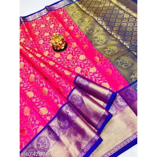 Women's Banarasi Pattu Silk, Designer Saree