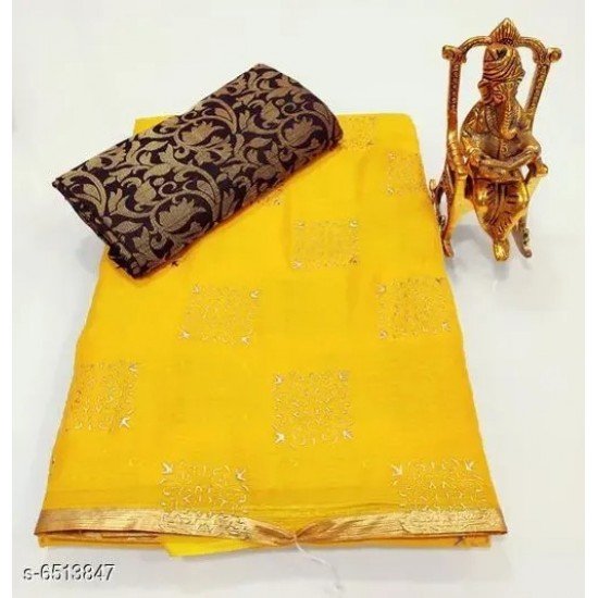 TRENDY PURE CHIFFON SAREE/MS