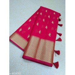 TRENDY BANARASI GEORGETTE SILK WOVEN SAREE