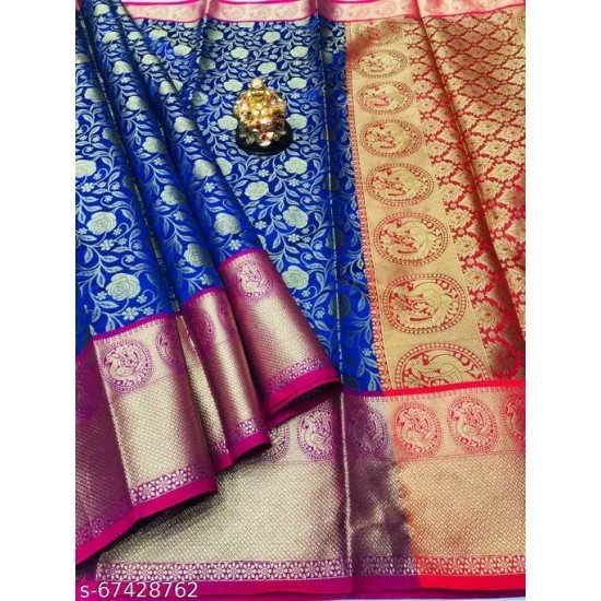 Women's Banarasi Pattu Silk, Designer Saree