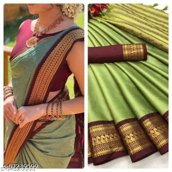 Fancy Cotton Silk Saree/MS