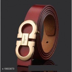 Trendy Men's Brown PU Belt