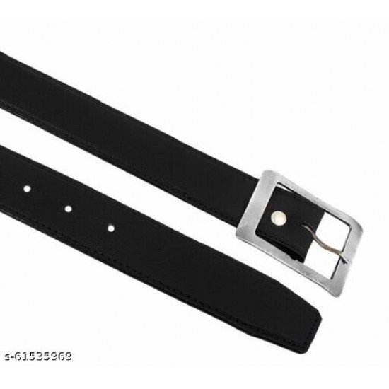 GERMAN TOKYO-Men Casual, Party, Formal, Evening Black Artificial Leather Belt