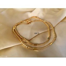 Women's Alloy Gold Plated Anklets/MS