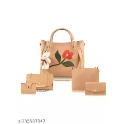 FOR WOMEN ROSE EMBRODRIED BAG Handbags Set/MS