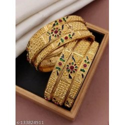 BB13 Womens Alloy Material Bangles set of 4/MS