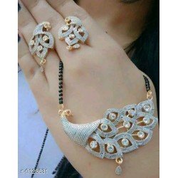 Feminine Unique Mangalsutra with Earring/MS