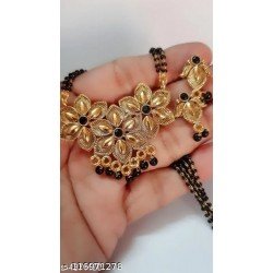 RASHI'S Traditional 2 Layer Black Beaded Ball Mangalsutra/MS