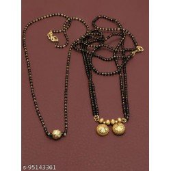 Trendy Vatti and Single moti mangalsutra