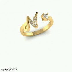 Alphabet Golden Ring For Girls and Women/MS