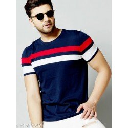 Ausk Color Block Men's Round Neck T-Shirt/MS