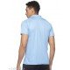 HPS Sports Printed Polo Collar Sky Blue T-Shirt/MS