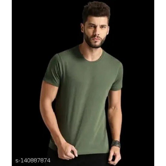 Round Neck Half Sleeve Tshirt For Men Under 200/MS