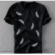 Stylish Modern Leaf Print Men's T-shirt/MS