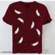 Stylish Modern Leaf Print Men's T-shirt/MS