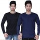 Trendy Men Solid Tshirt With Pack of two Piece/MS