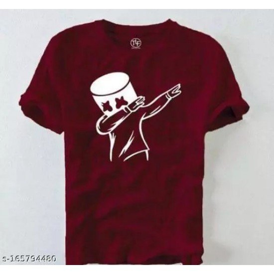 maroon cartoon design Tshirts/MS