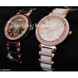 Classy Women Multicolor Stainless Steel Analog Watch Combo/MS