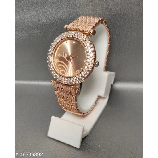 New Women Metallic Metal Analog Watch/MS