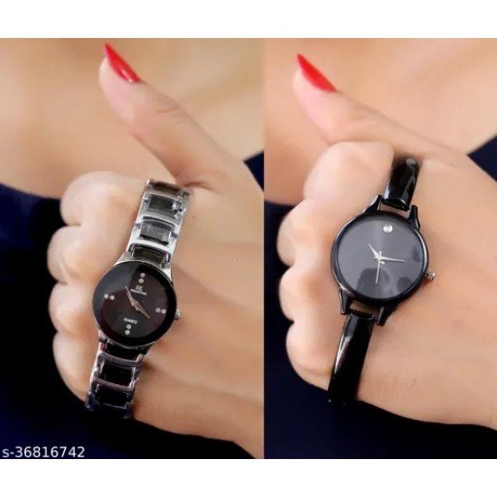 Sizzling New Design Pack of 2 Analogue Women Watches Combo/MS