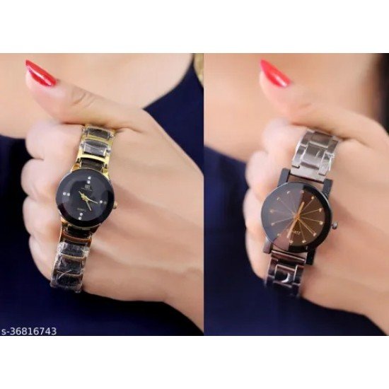 Sizzling New Design Pack of 2 Analogue Women Watches Combo/MS