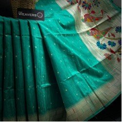 Tussar silk Pure Paithani saree/GF43 - TUSSar pai