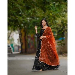 Faux Georgette With Full Heavy Embroidery/ GFSHR – 260