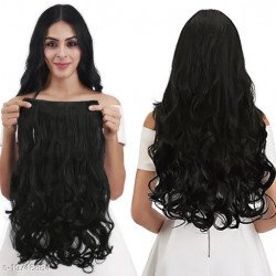 Attractive Women's Brown Wavy Hair Extension/MS