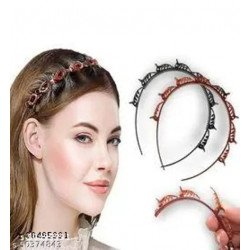 Attractive Women's White Plastic Hair Band/MS