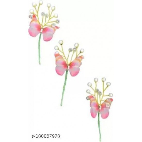 Easyoung Butterfly Hair Pins Hair Pin (Pink)/MS