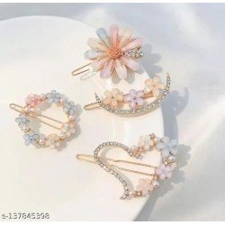 LUXURIOUS COMBO OF DIFFERENT FOUR HAIR PINS/MS